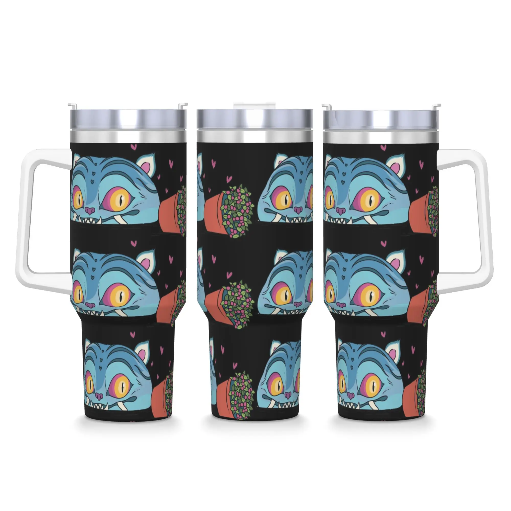 

Забавный тигр Kpop Охотники на демонов Стакан Горячие напитки Бутылка для воды Герметичные термочашки из нержавеющей стали Графические дорожные автомобильные кружки