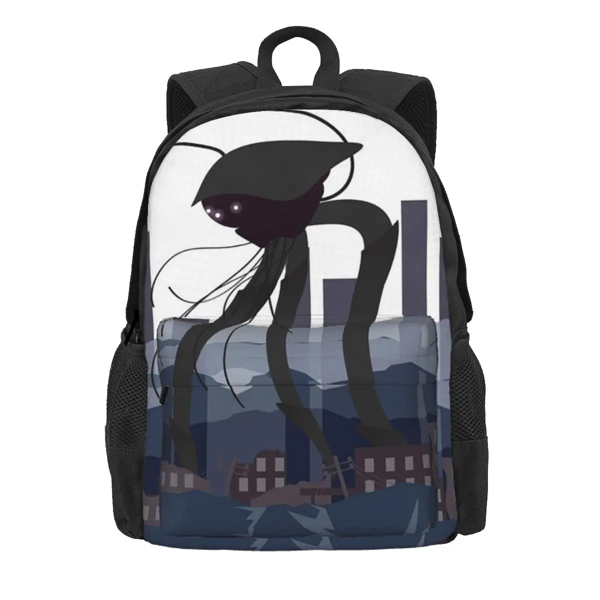 

War Of The Worlds Martian Tripod Backpack Daypack Large Capacity Kids BookBag School Bag Shoulder Bags for Men Women