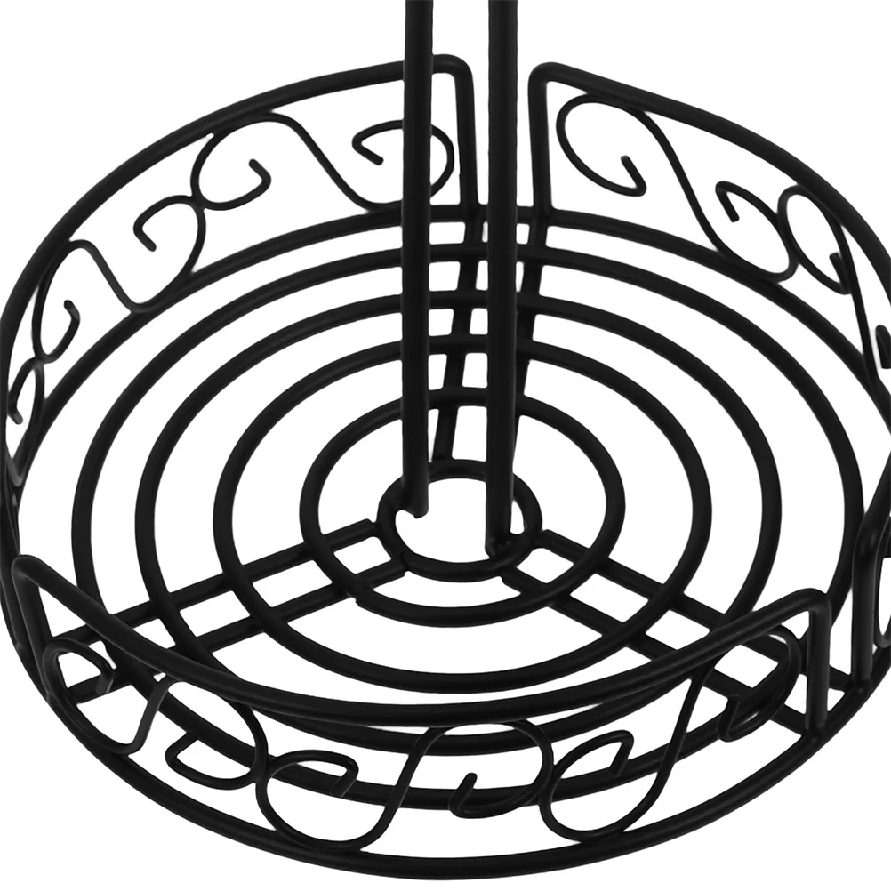 

Round Spice Rack Organizer Iron Seasoning Shelf For Kitchen Counter Condiment Storage Jar Holder Desktop Organizer