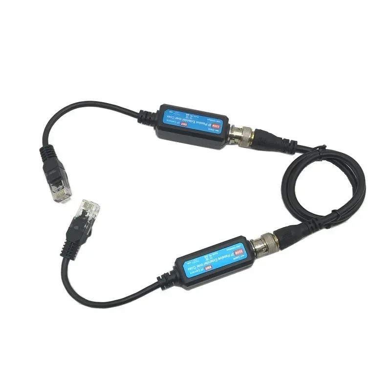 Transmit IP Camera signal over Existing Coaxial Cable at 100Mbps 1-CH Passive IP Extender over Coax