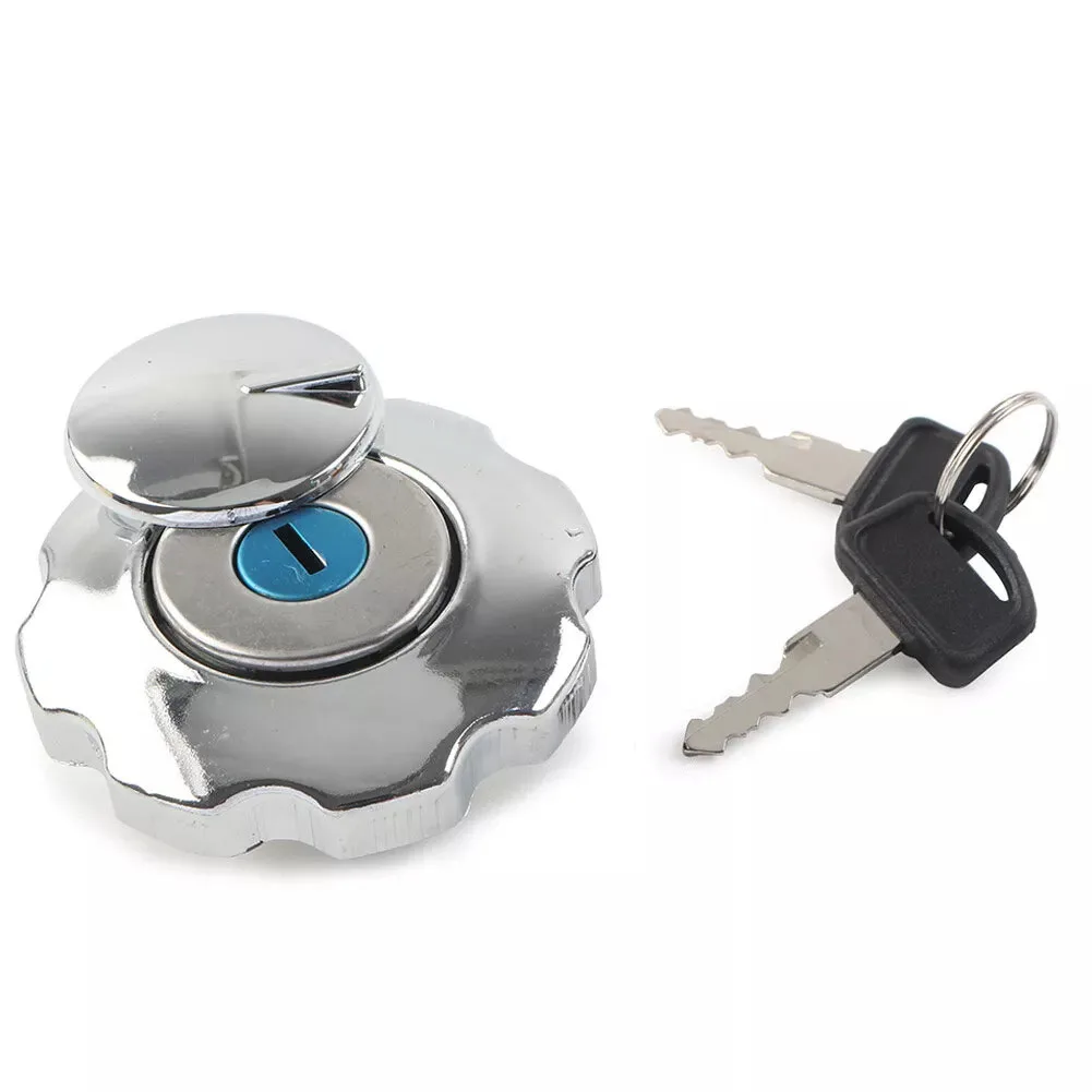 Tank Lock Motorcycle Locking Cover High Universality Fitment Precisely Designed Suitable For Most Motorcycles Silver