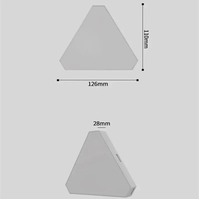 RGB Triangle Wall Light Smart LED Quantum Lamp USB Plug WIFI Bluetooth Music Remote Control Ambient Light for Room Decoration