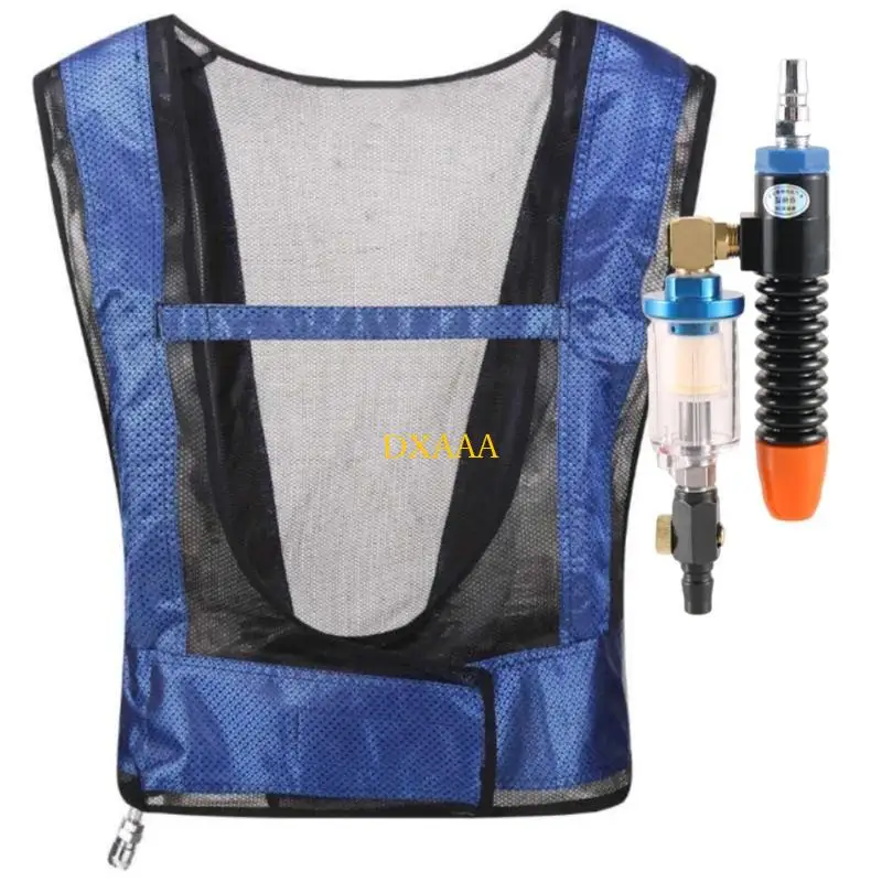 Dxaa colete resfriamento industrial para homens mulheres soldagem aço ar comprimido colete refrigeração ar condicionado