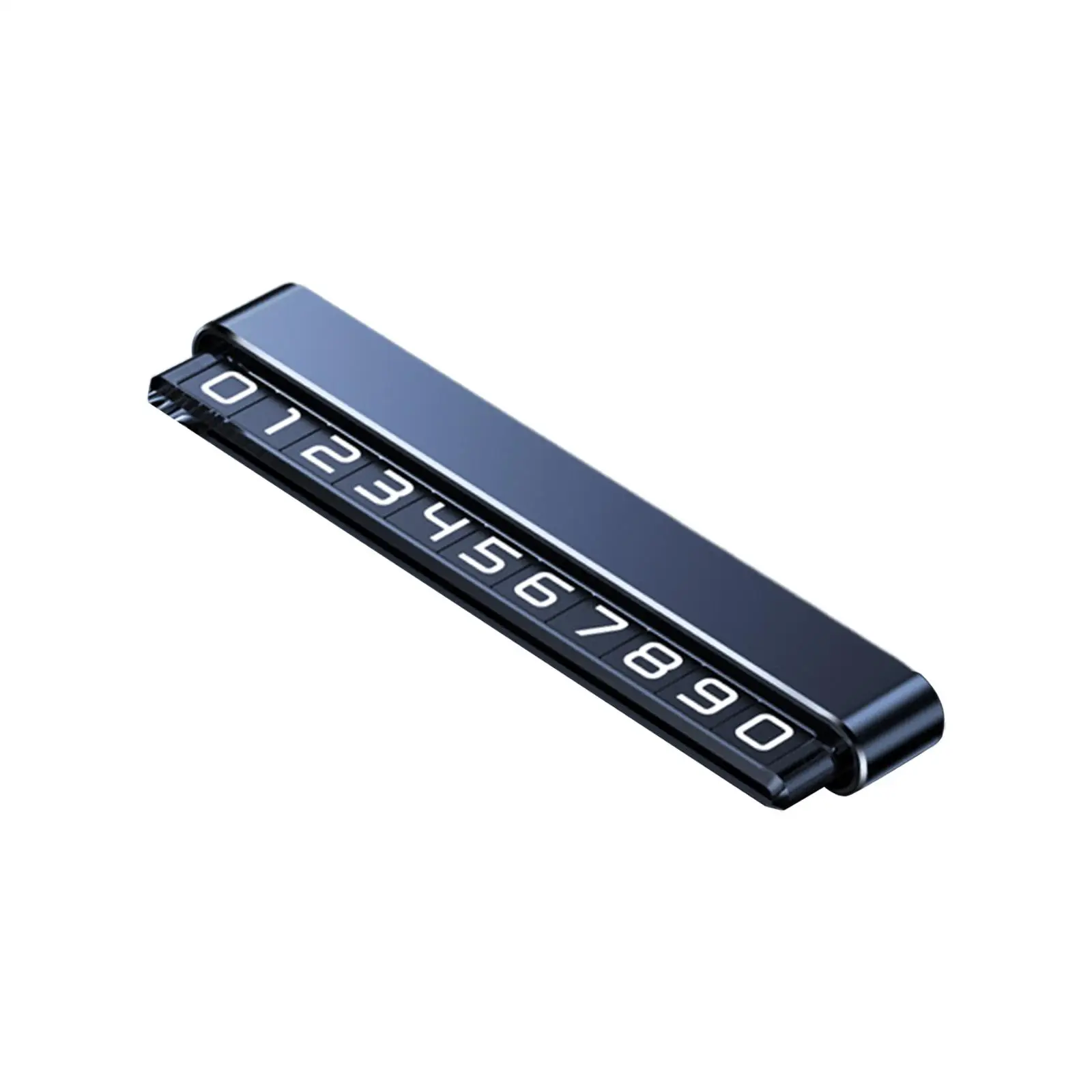 Car Phone Number Card Universal Parking Plate Adhesive Hidden Aluminum Alloy Compact Dashboard Telephone Number for All Cars