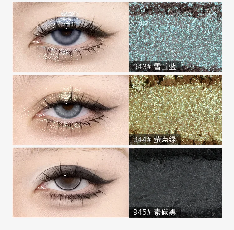 スペンニー ベイクド ハイグロス モノクローム マット パウダー メタリック グリッター カメレオン アイシャドウ スパークリング ブルー 簡単メイク