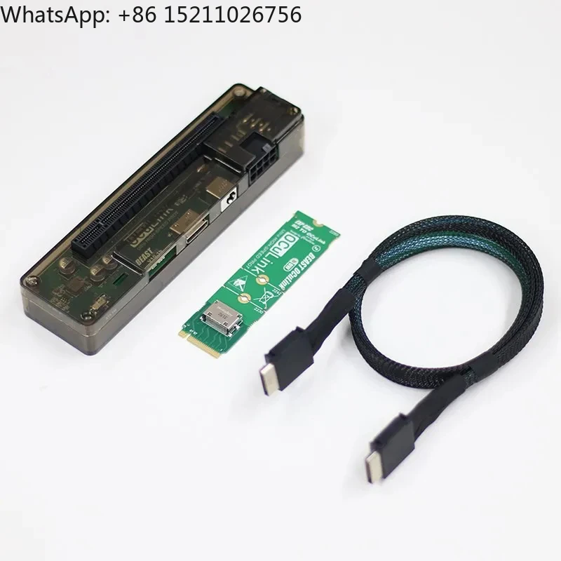 EXP GDC OCuLink GPU Dock PCIe 4.0 X4 Высокоскоростная док-станция для мини-ПК, ноутбука, внешней видеокарты, ключ M.2 M к OCuLink EXP GDC OCuLink GPU Dock PCIe 4.0 X4 Высокоскоростная док-станция для мини-ПК, ноутбука, внешней видеокарты, ключ M.2 M к OCuLink