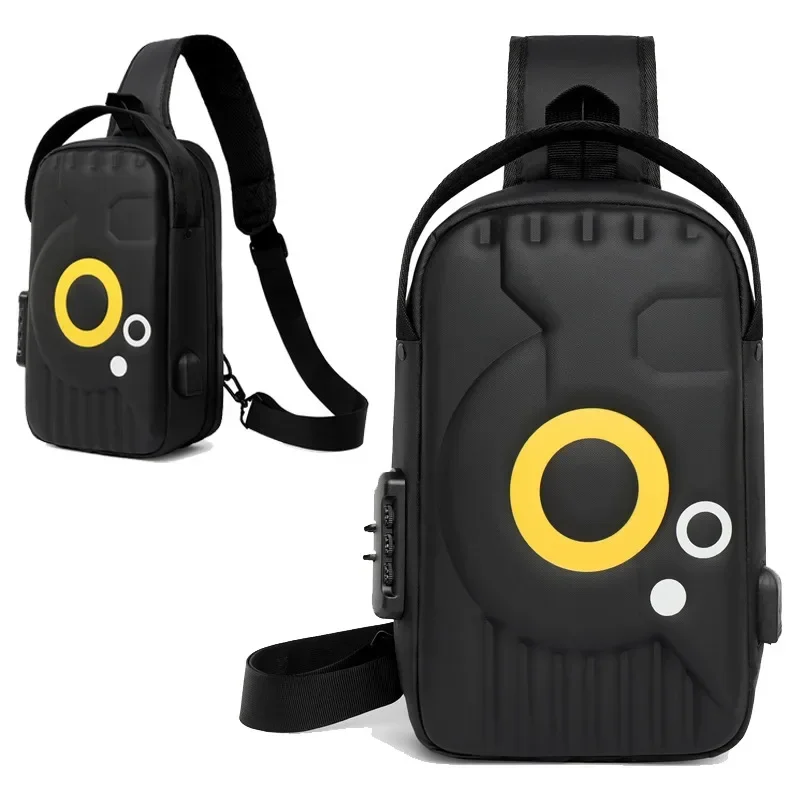Motorcycle Travel Trend High Capacity Sport Anti-Theft Chest Bag for Men with USB Charging and Water-Resistant Material