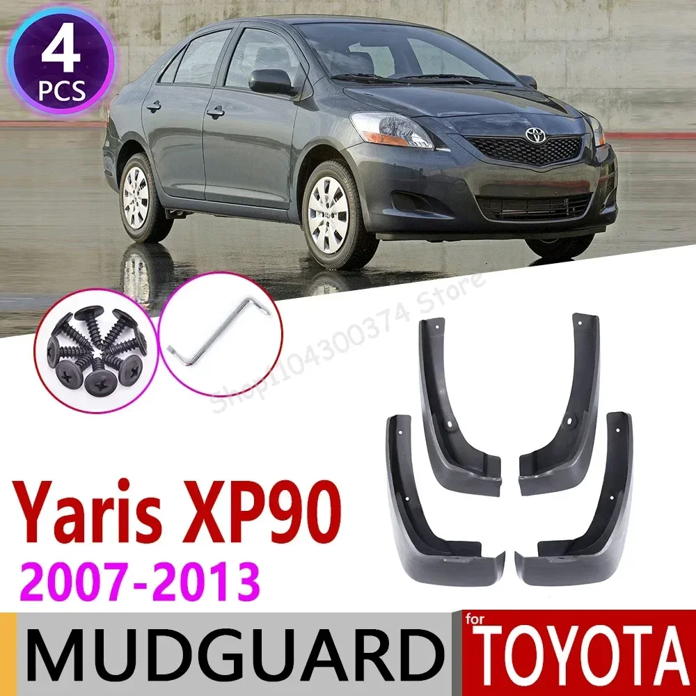 

Mudflap for Toyota Vios Yaris Limo XP90 Saloon Sedan 2007~2013 Fender Mud Guard Splash Flaps Mudguard Accessories 2008 2009 2010