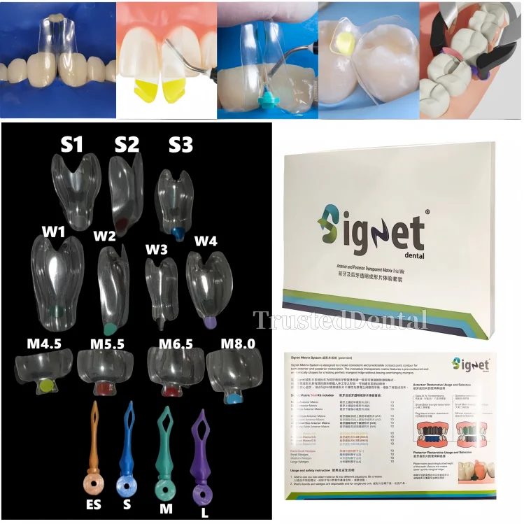 

Dental Transparent Matrix Clear BT Closure Matrices Diastema Wedges Similar with BioClear Diastema Class Restoration