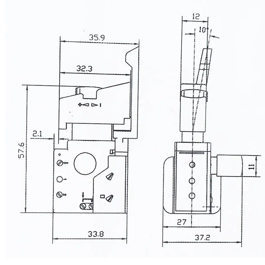 Lock on Trigger Switch Metal Drill Button Controller for Electric Screwdriver Accessories and Power Tools