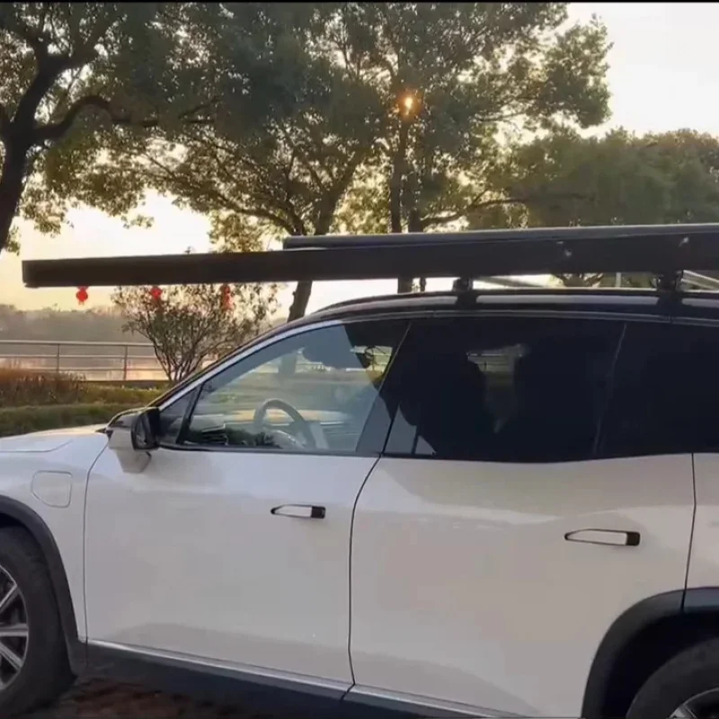 

SUV/RV Universal Auto Side Tent Alloy Bracket+Encrypted Ox Cloth Outdoor Awning ODM Customized