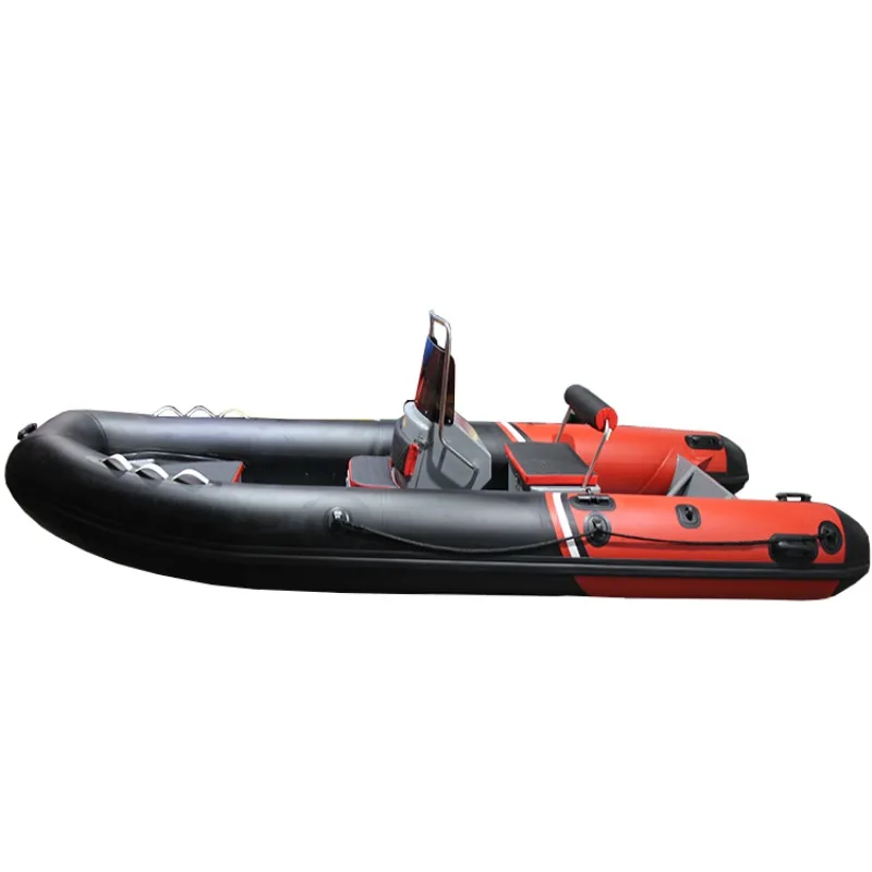 16FT Center Console Boat V Bottom Aluminum/Fiberglass Boats 4.8m RIB-480 Inflatable Rib Boat