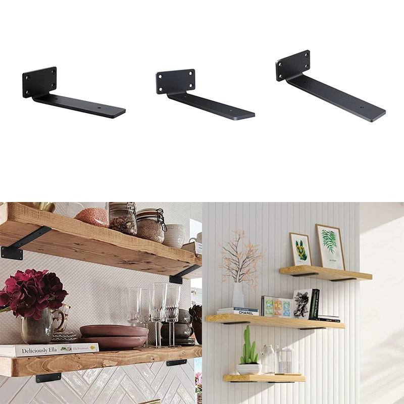 1Pc 15CM American DIY Minimalist Metal Floating Wall Bracket Partition Bracket Storage Rack