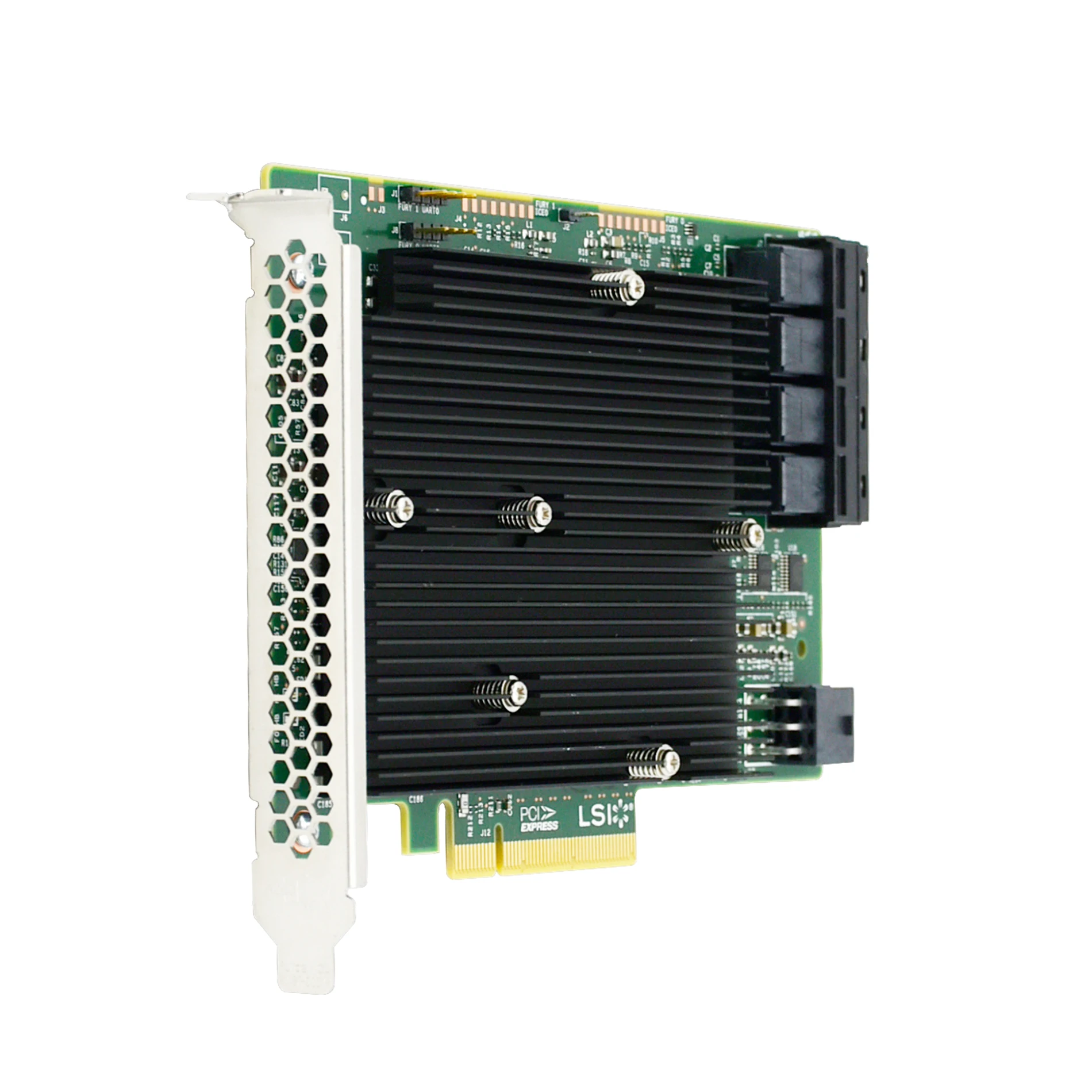 

PCIe 3.0 x8 to 16 Port SAS/SATA HBA Expansion Card- LSI 9300-16i