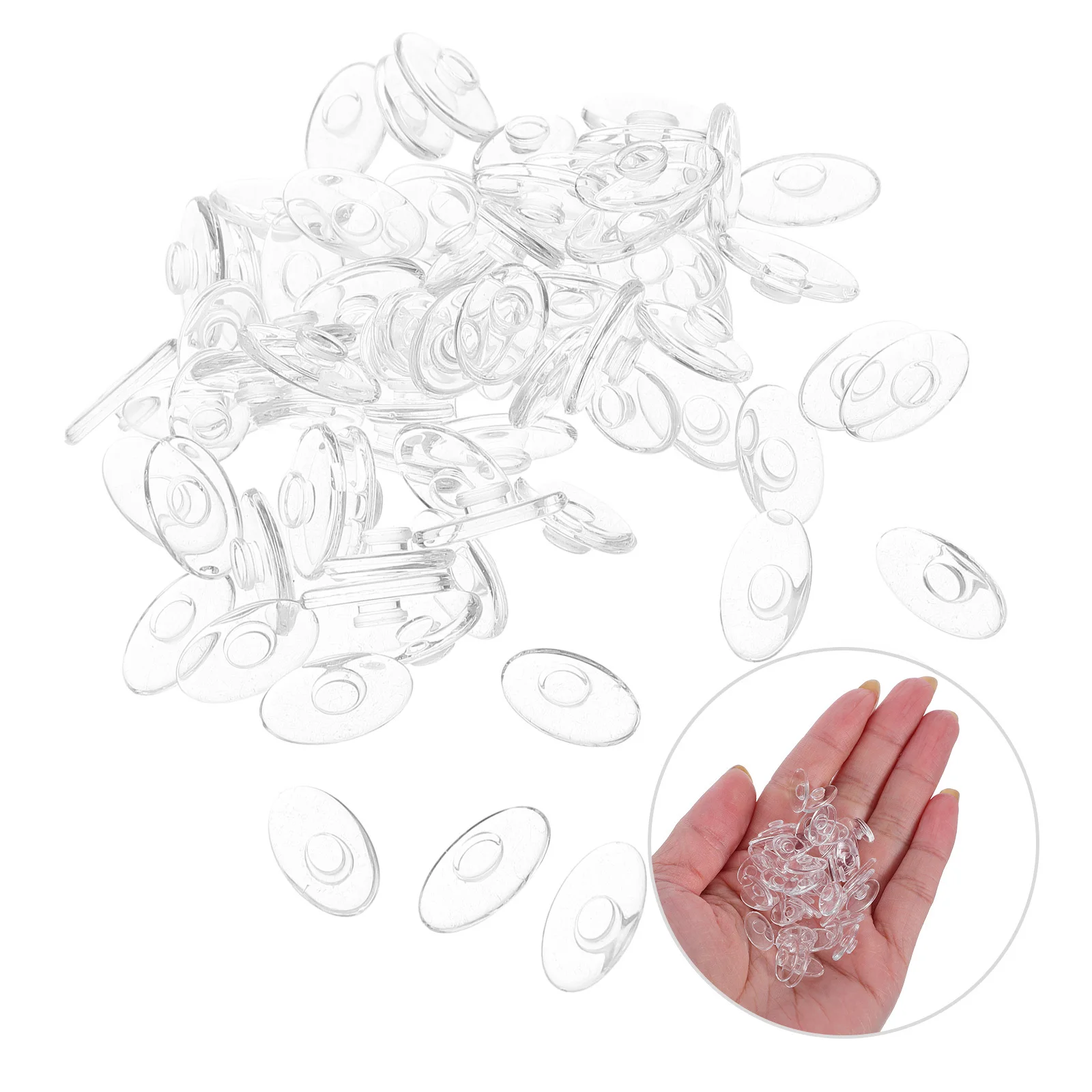 

80pcs Silicone Eyeglass Nose Pads Comfort Fit Anti-Slip For Rimless Glasses Replacement Nose Piece Eyeglasses Cushions