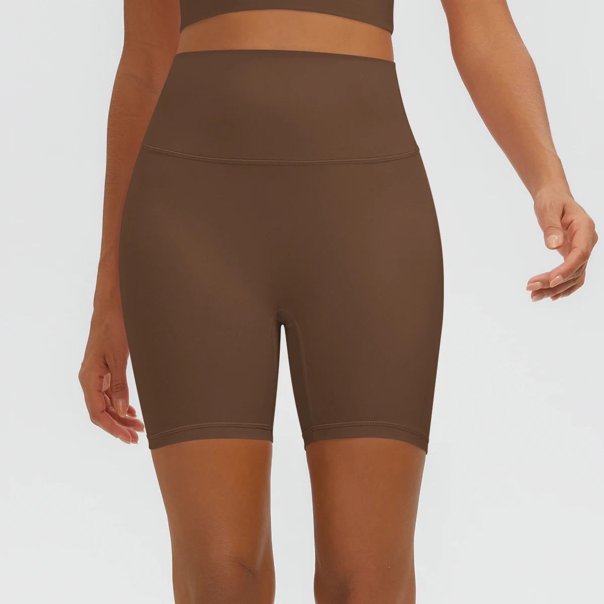 Damen Fitness Yoga Shorts Atmungsaktive Hüftformende Schnelltrocknende Sportshorts Sommer Gym Laufshorts mit Push-Up-Effekt für Frauen – Detail 6