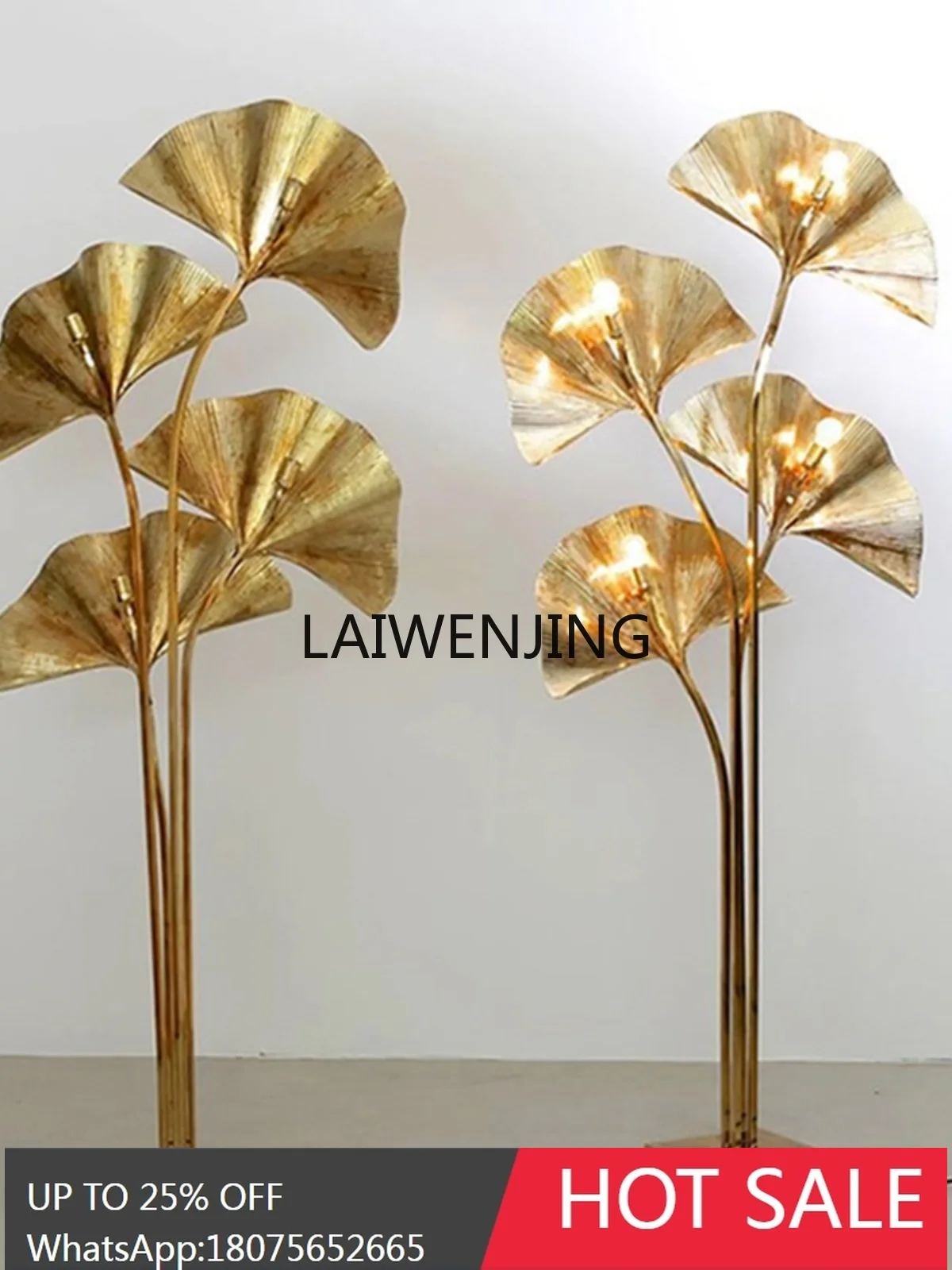 Soft decoration, furniture exhibition hall art ginkgo biloba floor ornament