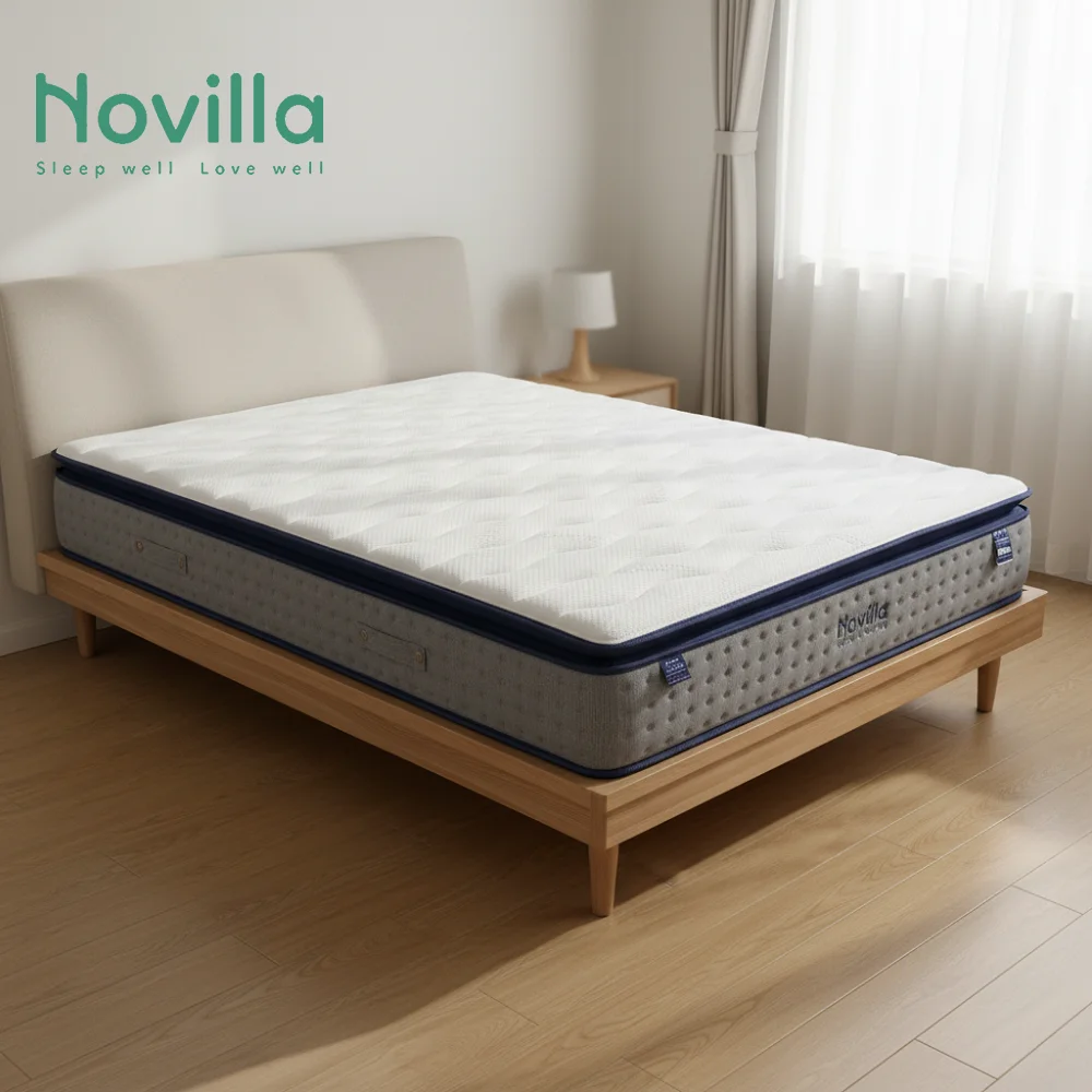 Pillow Top Hybrid Mattress Roll Up Foldable Home Use King/Queen Size Twin Pocket Spring 30cm - view 6