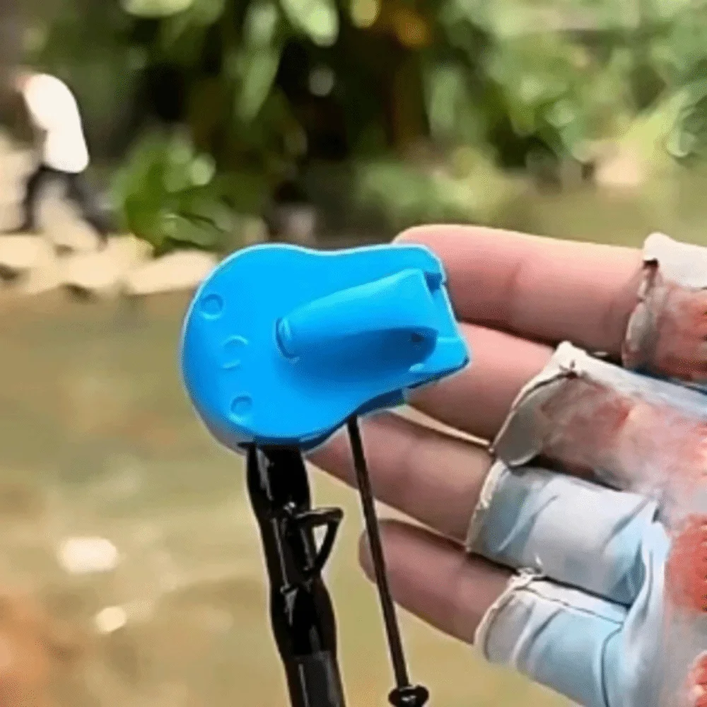 5pcs Anti Slip Fishing Rod Holder Grip Anti-collision Protective Fishing Rod Clip ABS Quick-Attach Fishing Rod Protector