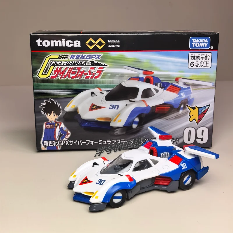 Takara Tomy Tomica Premium Unlimited 09 Future GPX Asurada Alloy Diecast Racing Car Movable Rear‑Wing Adult Collectible Toy