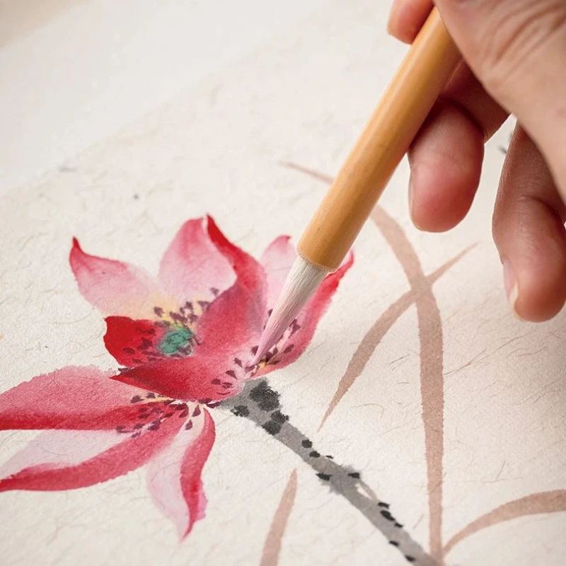 

Высококачественная шерстяная кисть с несколькими волосами для каллиграфии, ручка для рисования китайской каллиграфии, средняя обычная кисть для белого облака