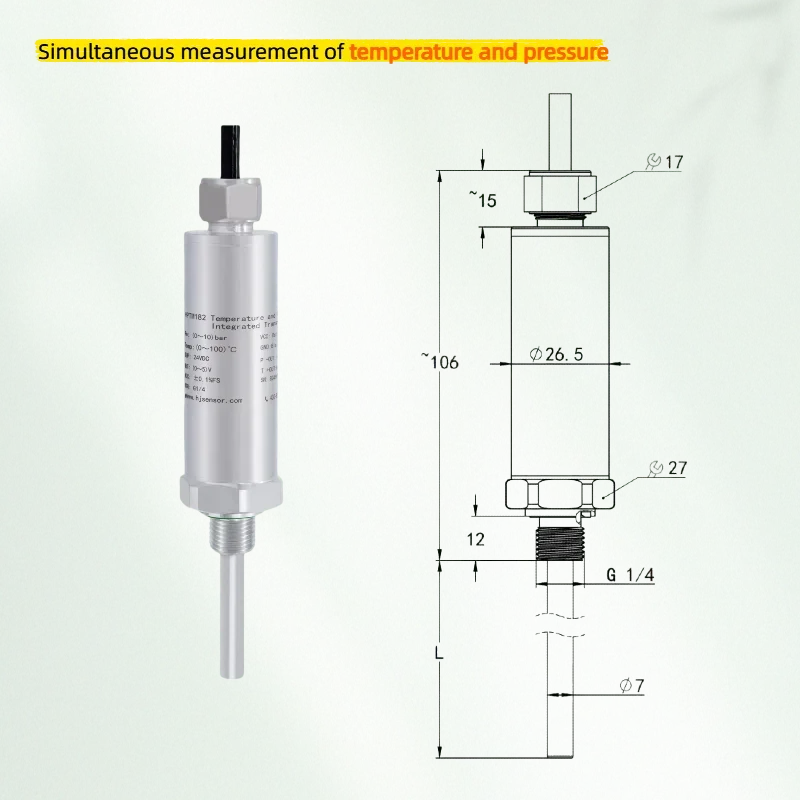 HIGHJOIN Rod Shape Compact Design Temperature Transmitters Together with Pressure Measure