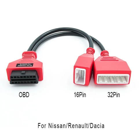 Кабель-адаптер Gateway 16+32 OBD2 16Pin для программирования ключей Nissan Renault Dacia Sylphy, совместимый с Autel IM608 IM508
