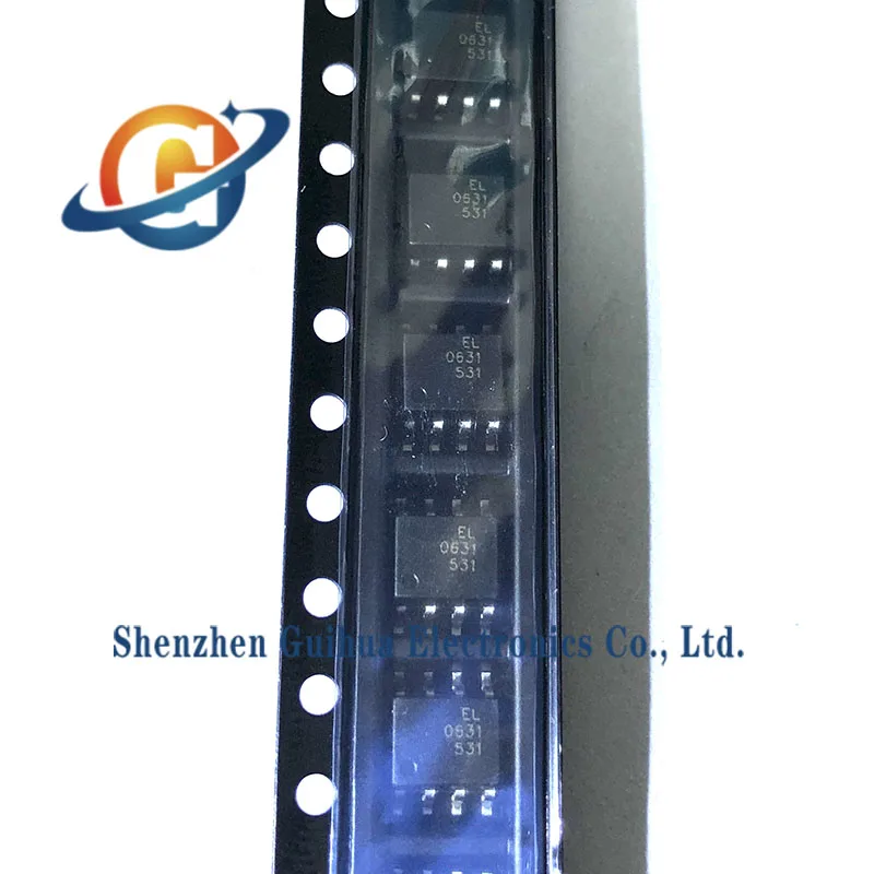 10pcs brand new original genuine EL0631 (TA) patch SOP-8 DC input 2-channel optocoupler logic output