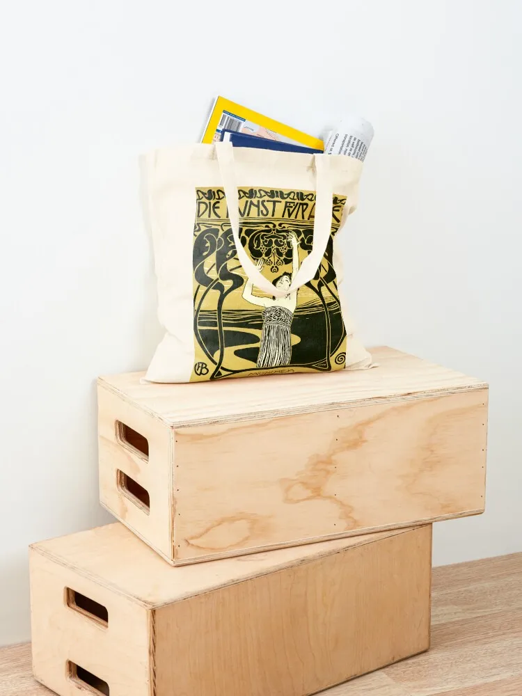 Art Nouveau Vintage Poster by Koloman Moser Tote Bag tote bag woman large tote bag Canvas for women female