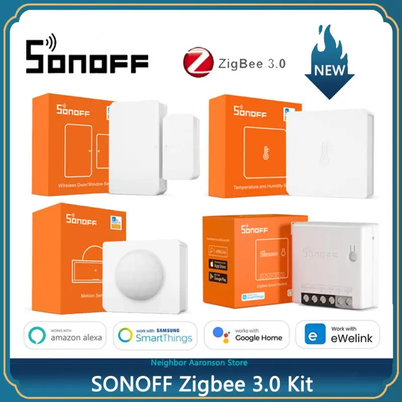 

SONOFF Zigbee 3.0 Smart ZBBridge Mini ZBMINI/Wireless Switch/Temperature/Motion/Door Sensor/SNZB-01/02/3/4 For Alexa Google Home