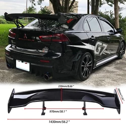 Lancer EX Spoiler High Quality ABS Material Car Rear Wing 2010 2012 2013 2014 universale auto gt wing parts carbon fiber Trunk