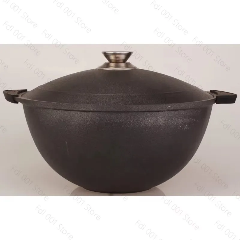 Pilaf Pot With Lid Non Stick Thickened Aluminum Pot for Stew and Soup Cooking
