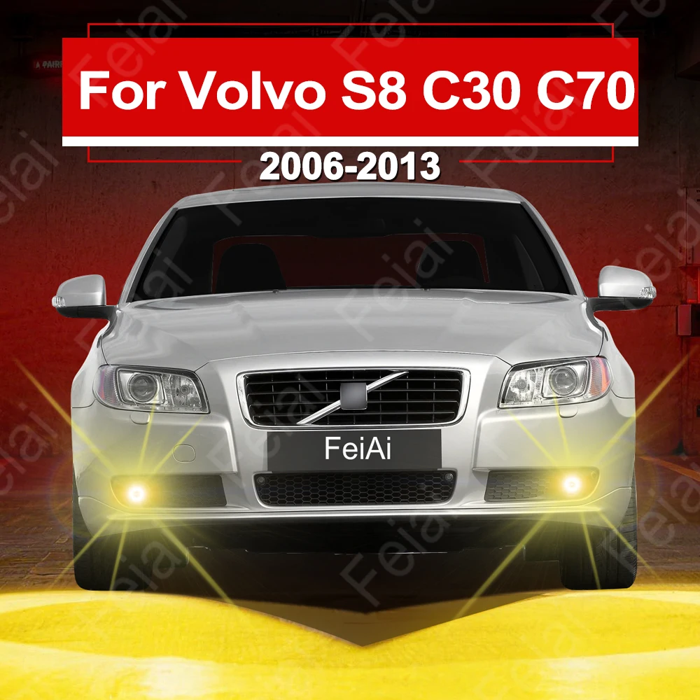 

H11 LED Fog Light For Volvo S8 C30 C70 Accessories H9 H16JP Front Fog Light 2006 2007 2008 2009 2010 2011 2012 2013 S80 C30 C70