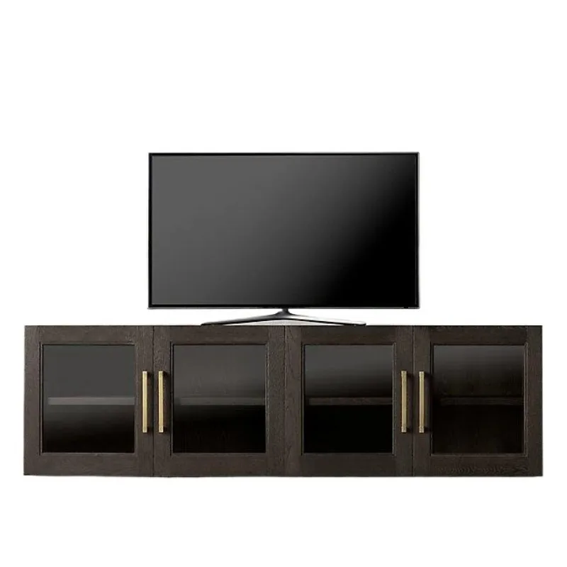 

American retro solid wood TV cabinet, French rural retro locker, European luxury