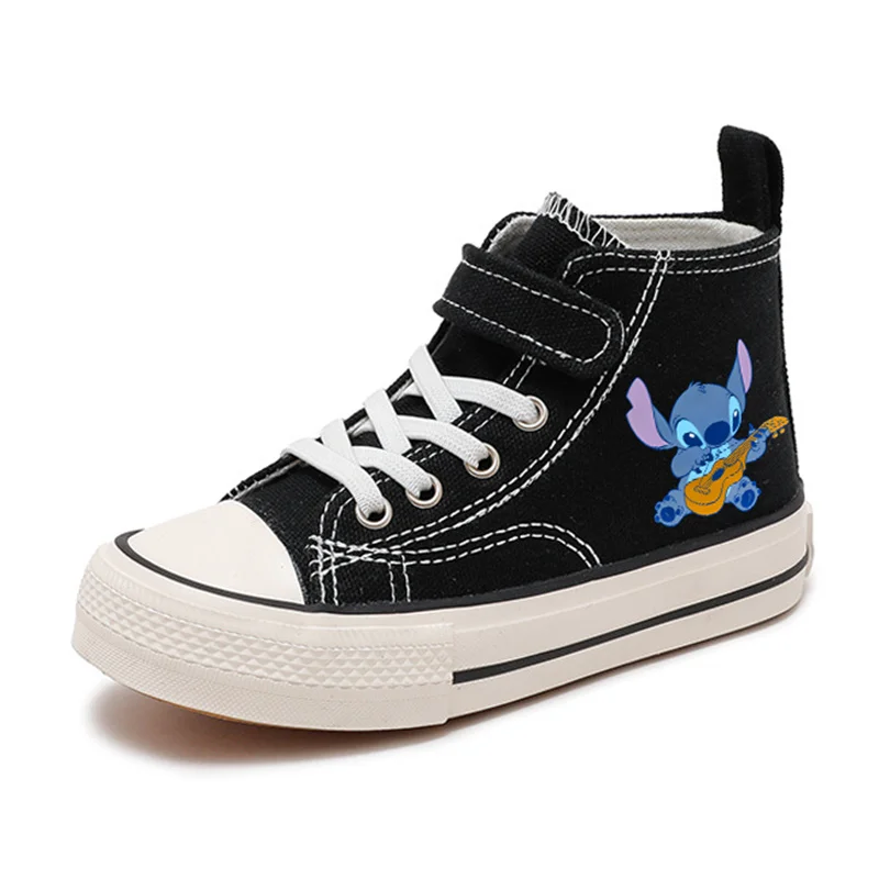 Disney High-Top Lilo Stich Mädchen Kind Jungen Kind Leinwand Schuhe lässig Cartoon Sport Komfort Schuhe Kinder drucken Jungen Tennis schuhe