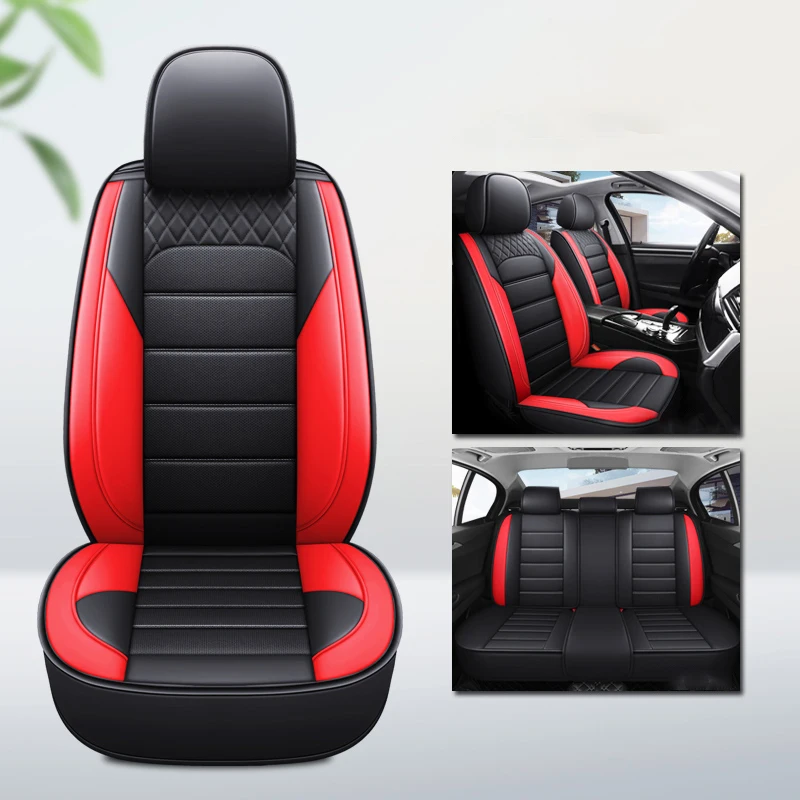 

Universal Car Seat Cover Full Set For Geely Geometry C Atlas Coolray Celysee Tugella Auto Accsesorie Interior Protector Pad 차량용품