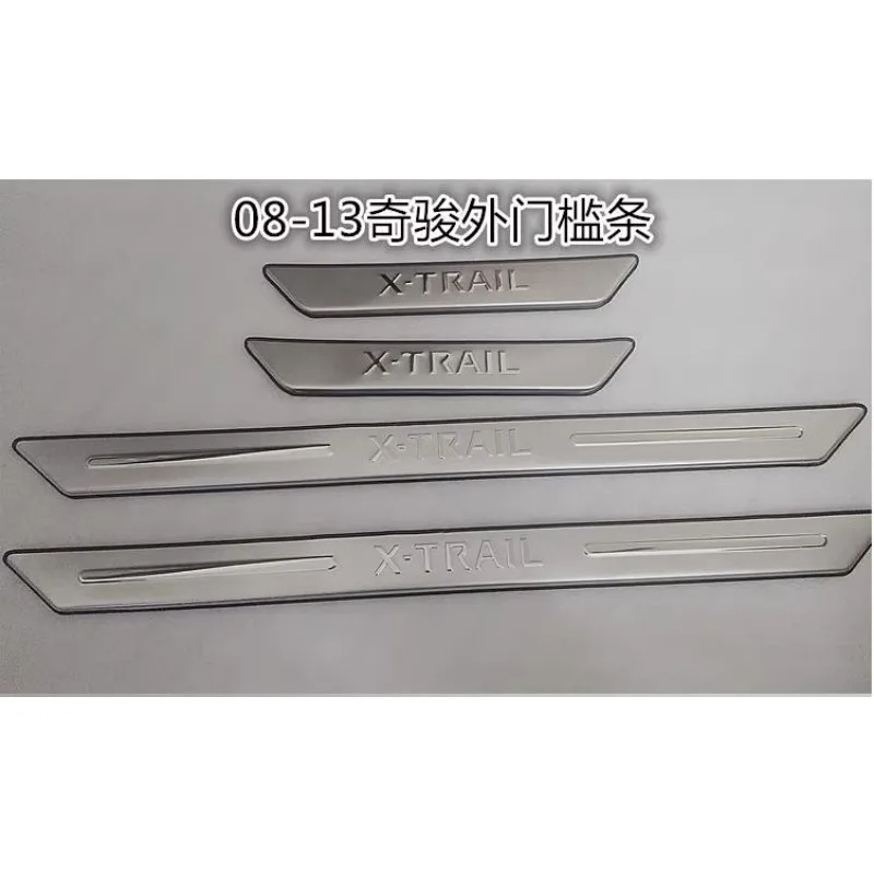 ACCESSORIES FIT FOR NISSAN X-TRAIL XTRAIL T31 2008 2009 2010 2011 2012 Door Scuff Sill Plates Kick Step Entry Trim Cover Plate