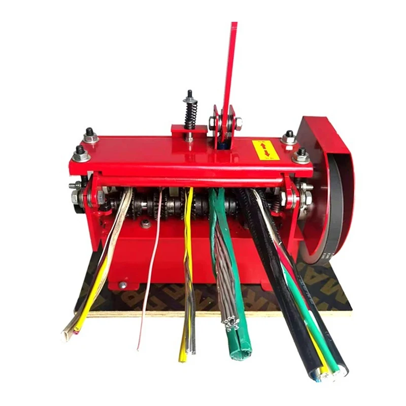 250W electric wire stripping machine 2-28mm small cable wire peeling machine scrap copper recycle tool