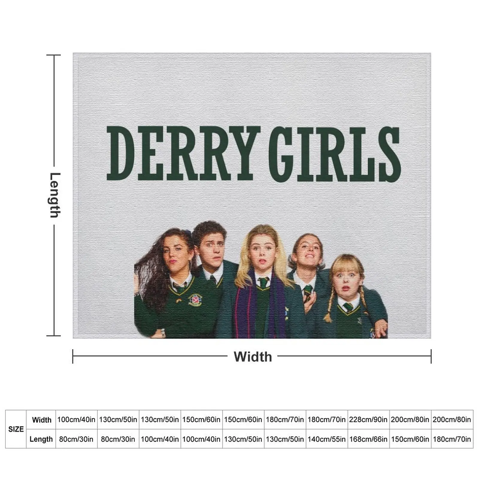 derry girls Throw Blanket Flannels manga Blankets