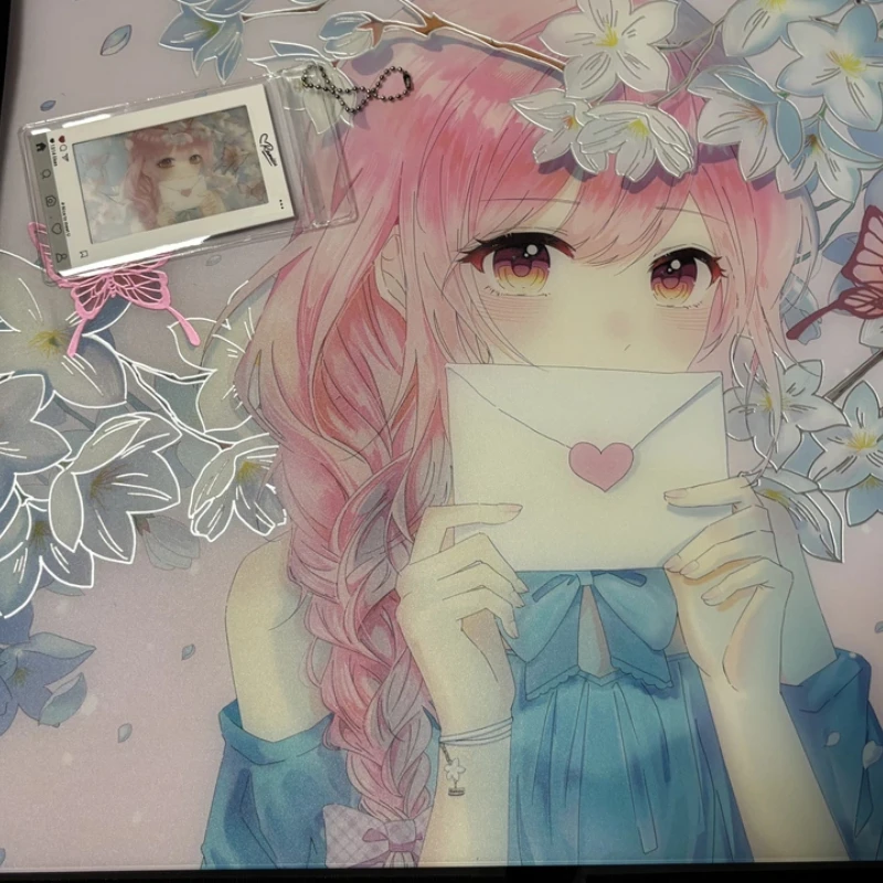 Confession Wish V2 Mouse Pad for FPS Game Customized Medium Particle 1.5mm Tempered Glass Speed Coated Glass Mouse Pad Gift