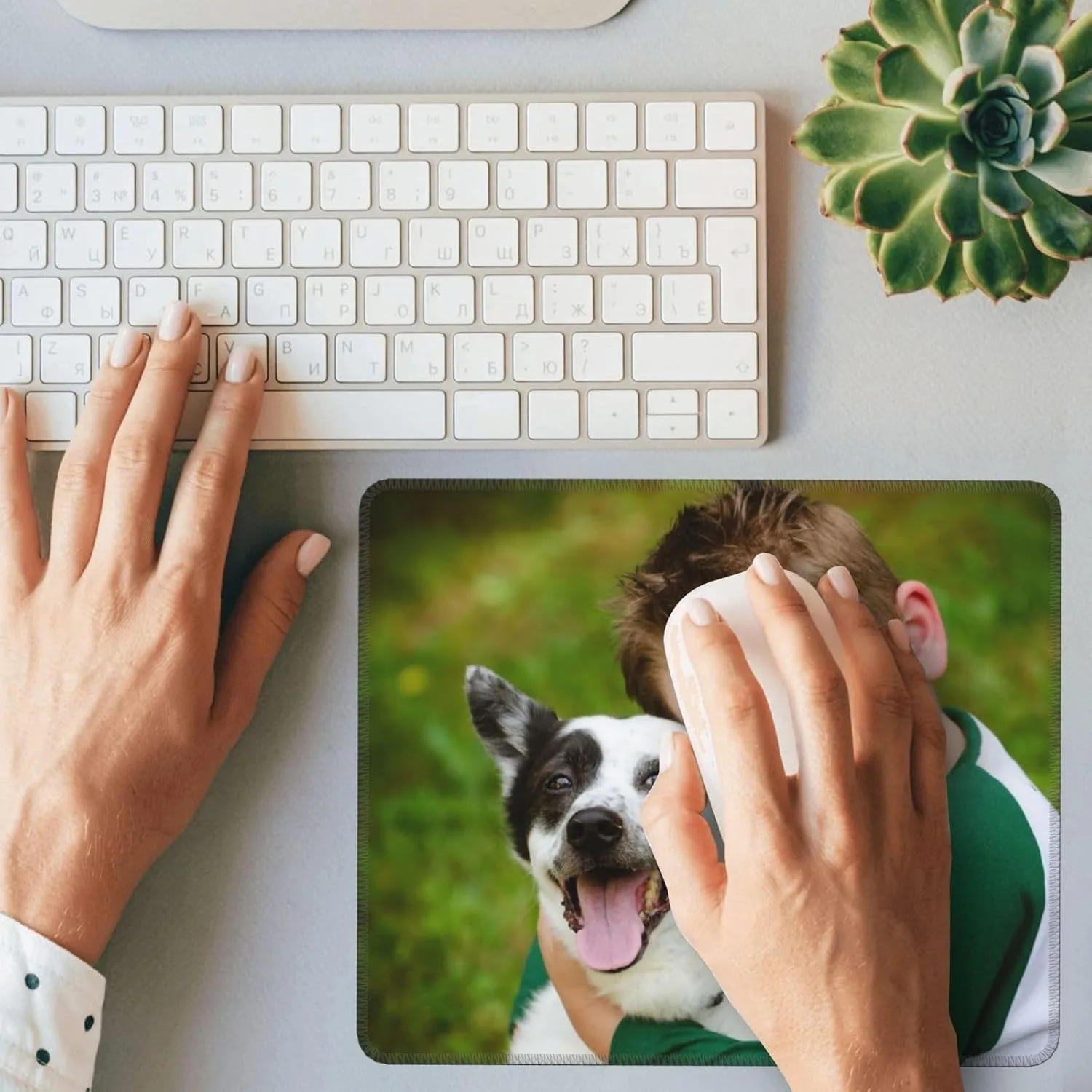 Custom Mouse Pad with Photo Customized Mousepad Add Pictures Text Logo Personalized Your Gaming Mousepad Laptop Desk Mat