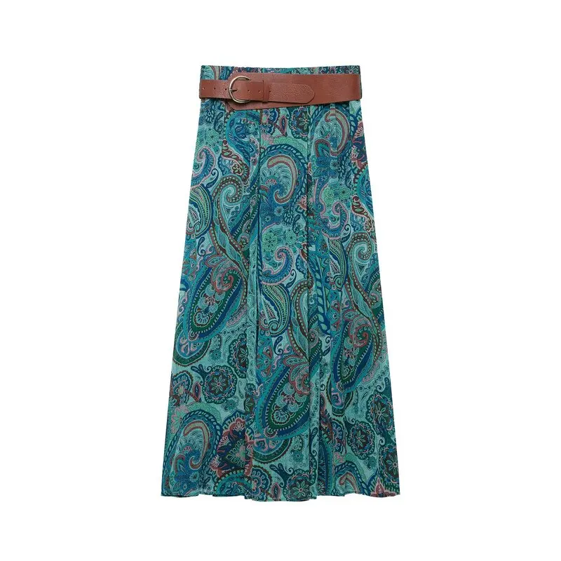 New 2026 Early Autumn Women's Fashion Sleeveless V-neck  Knot Double Flap Print Top  Knot Elegant Style
