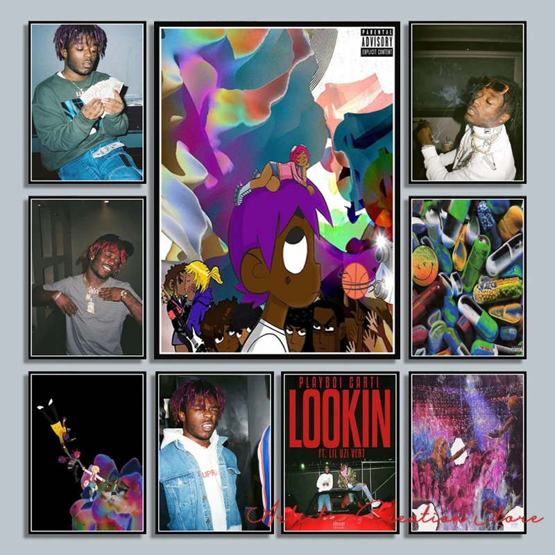 Lil Uzi Vert Eternal Atake LUV Vs. The World 2 Rap Album Art Poster Canvas Pictures and HD Print Painting Bedroom Home Decor