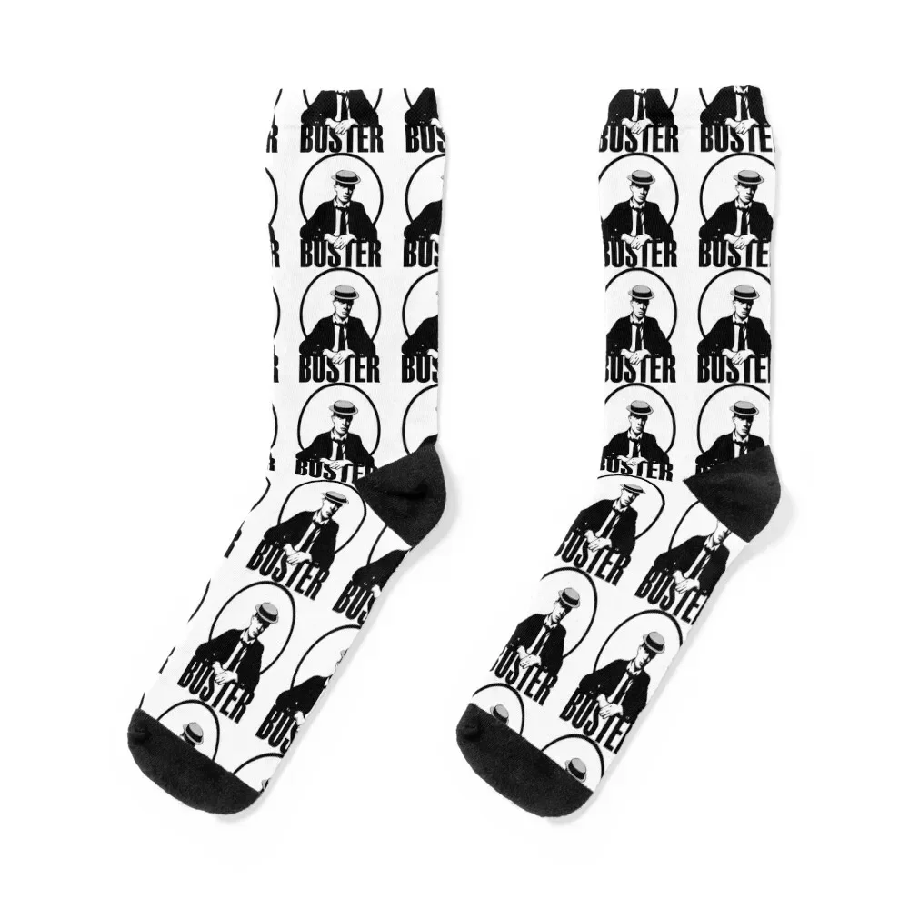 

Buster Keaton Socks Climbing floral Hiking boots Men Socks Women's