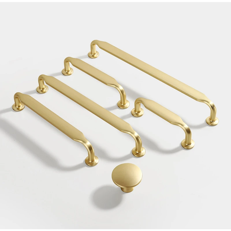 European Zinc Alloy Furniture Handles Kitchen Drawer Cabinet Pulls Bedroom Wardrobe Dresser Handles TV Bench Shoe Cabinets