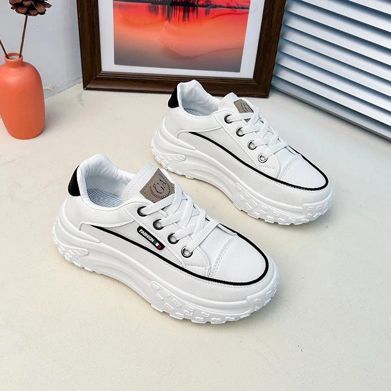 Spring and Autumn New Women's Casual Shoes with Thick Soles Female Shoes Breathable Women Sneakers