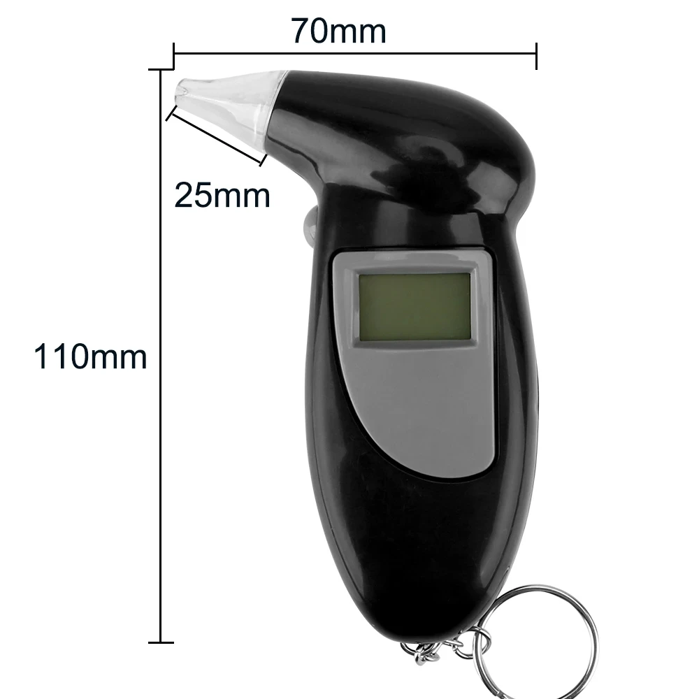 Tragbare Atem Alkohol Tester Handheld Alkoholtester Alcotest Alkohol Test Werkzeuge Hintergrundbeleuchtung Digital Set Auto Zubehör Universal – Detail 6
