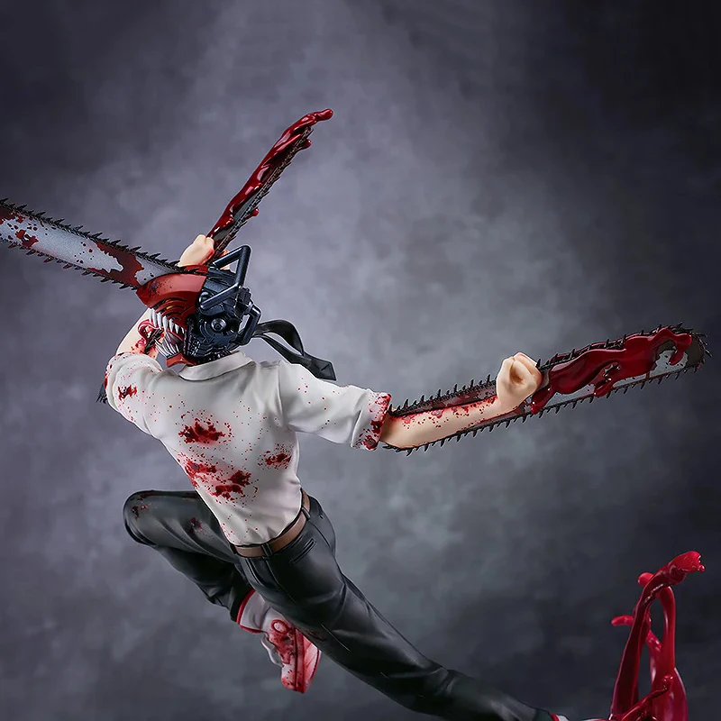 الأصلي ابتسامة جيدة Denji بالمنشار رجل حقيقي أنيمي الشكل بولي كلوريد الفينيل 1/7 30 سنتيمتر تحصيل نموذج دمية حلية تمثال اللعب هدية