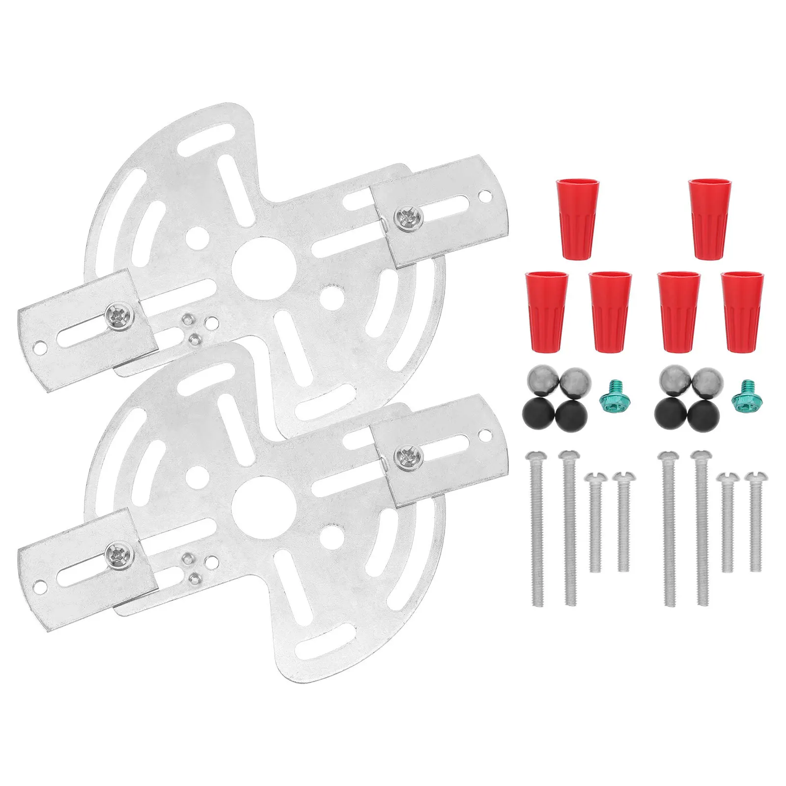 

2Sets Ceiling Light Mounting Plate Heavy Duty Iron Bracket Mounting Kit for Chandelier Pendant Lamp Ceiling Fixture Parts