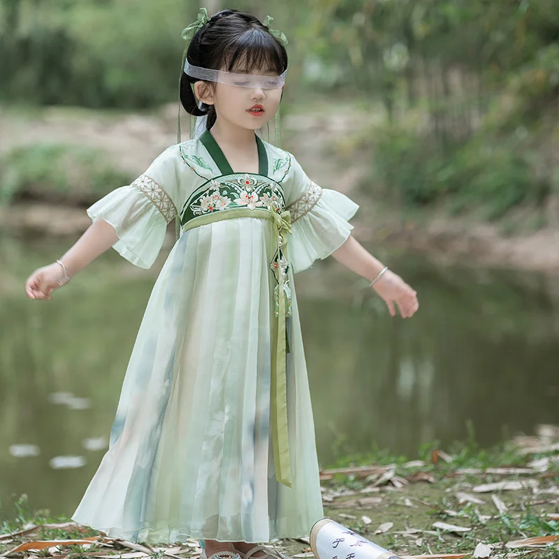 national-style-children's-clothing-han-suit-girl-summer-exquisite-embroidery-tassel-short-sleeve-breast-length-ru-skirt-national